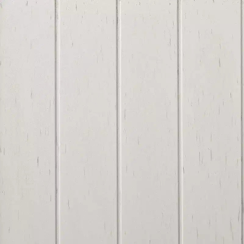 Colonne de salle de bain blanche en lin -: Rangement autoportant en MDF, 2 portes, 1 tiroir, 6 étagères, style côtier