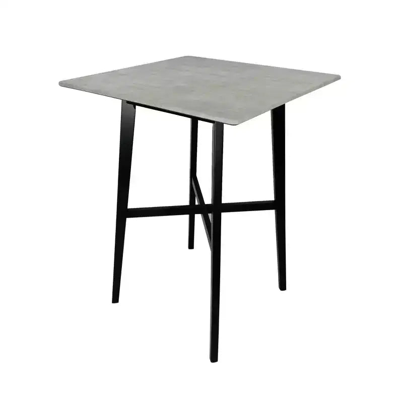 Table de salle à manger moderne avec pieds en bois d'hévéa