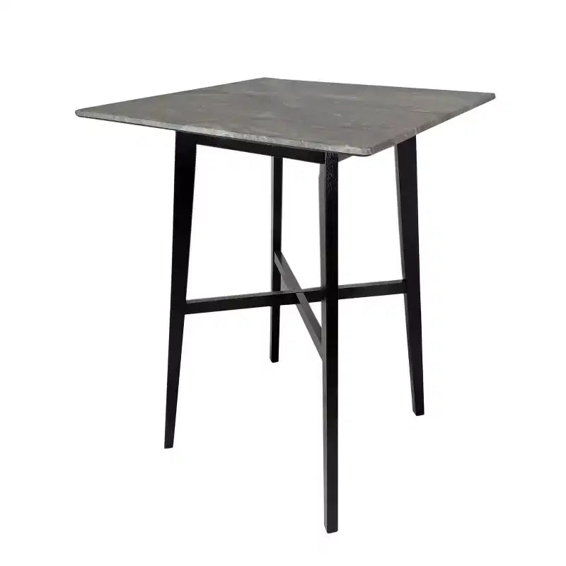 Table de salle à manger moderne avec pieds en bois d'hévéa