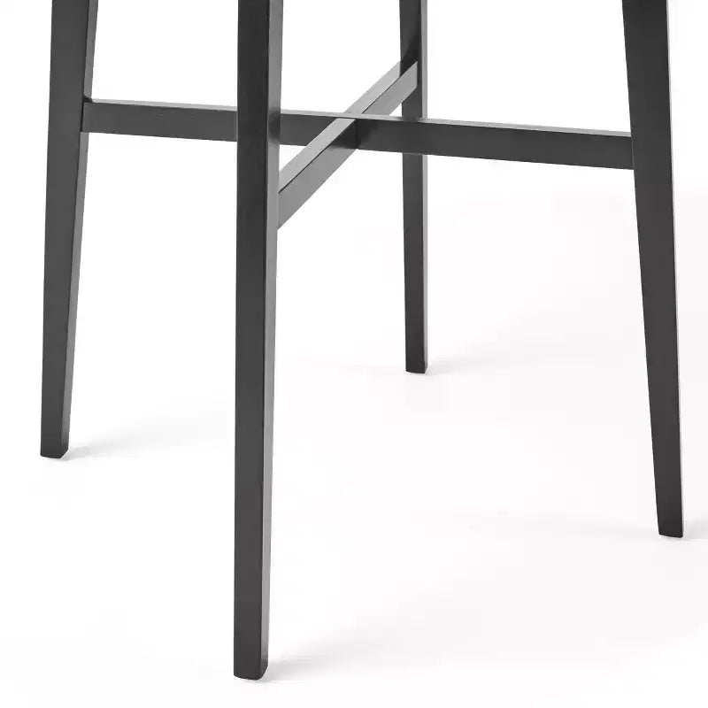 Table de salle à manger moderne avec pieds en bois d'hévéa