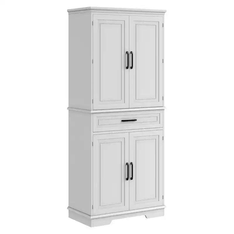 Meuble de cuisine garde-manger de 72'' de haut avec tiroir et étagères réglables