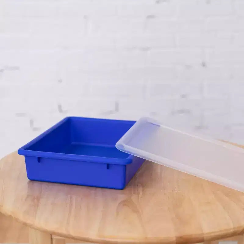 Vestiaire de rangement à 10 sections et 10 bacs format lettre avec couvercles, mobilier pour enfants