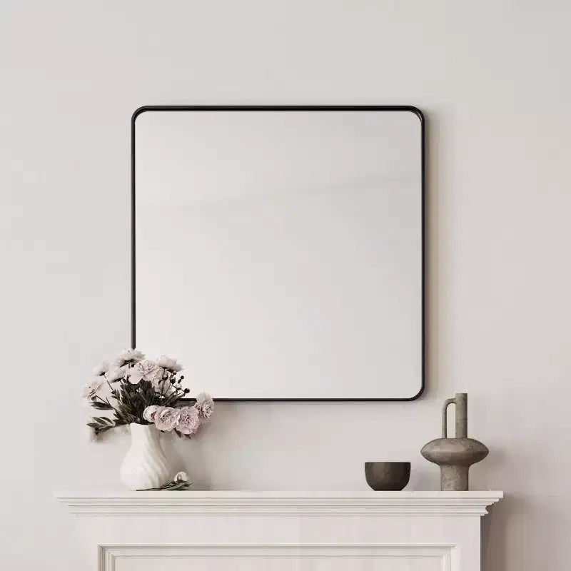 Miroir mural carré contemporain 36''