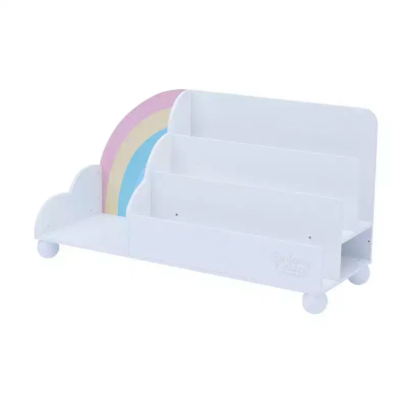 Étagère de présentation en bois à 3 niveaux pour enfants, collection Rainbow