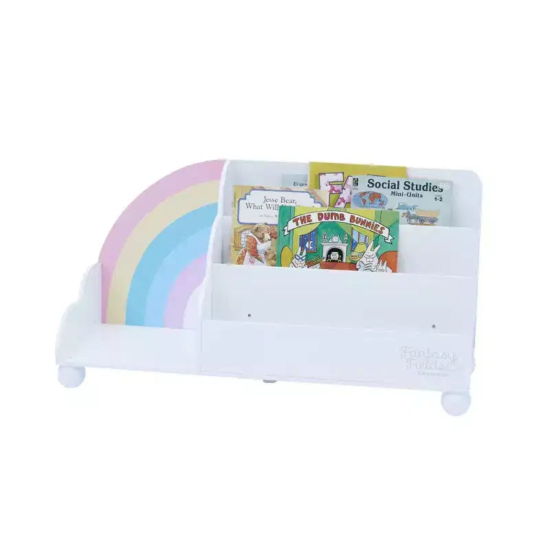 Étagère de présentation en bois à 3 niveaux pour enfants, collection Rainbow