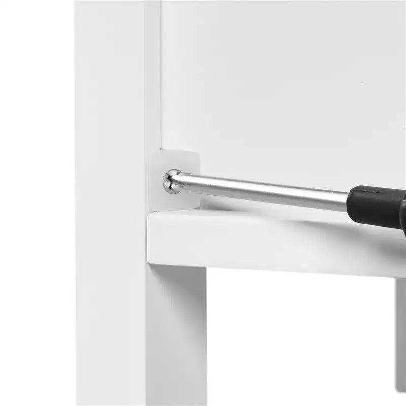 Meuble de salle de bain moderne avec 3 tiroirs et 2 étagères ouvertes