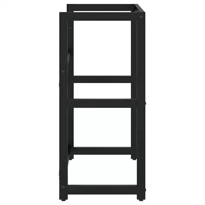 Cadre de lavabo noir en fer thermolaqué 23.2x15.0x32.7 po