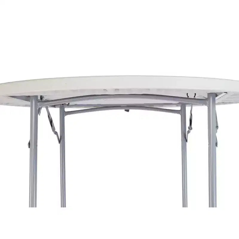 Table de banquet pliante ronde robuste 48 po, gris moucheté -: Intérieur/Extérieur, Résistante aux intempéries